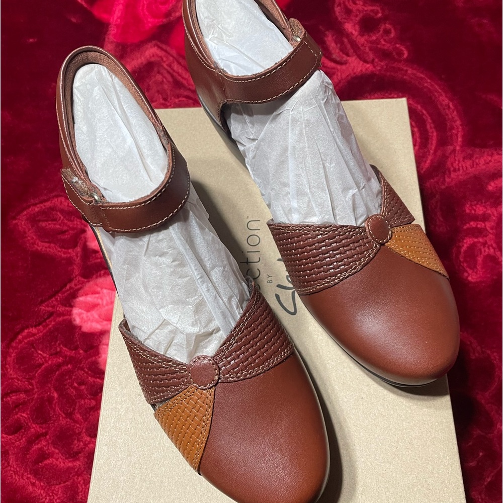 Comfy Clark’s low heel